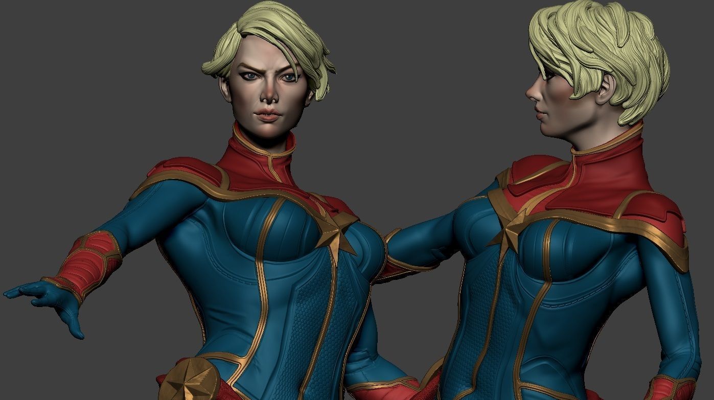 Captain Marvel Limited Edition 3D print model_3