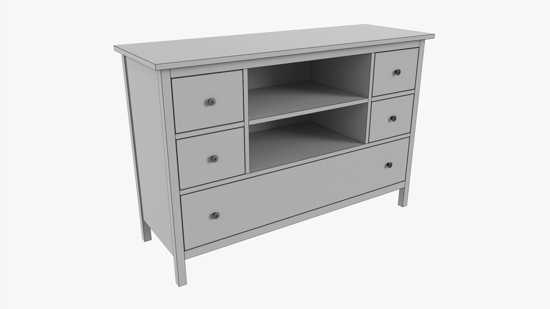 Chest of drawers 03 3D model_5
