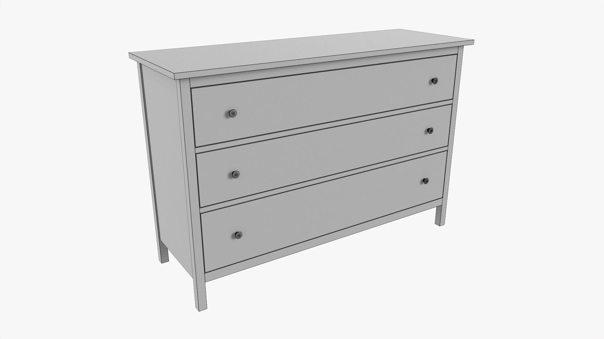 Chest of drawers 04 3D model_5