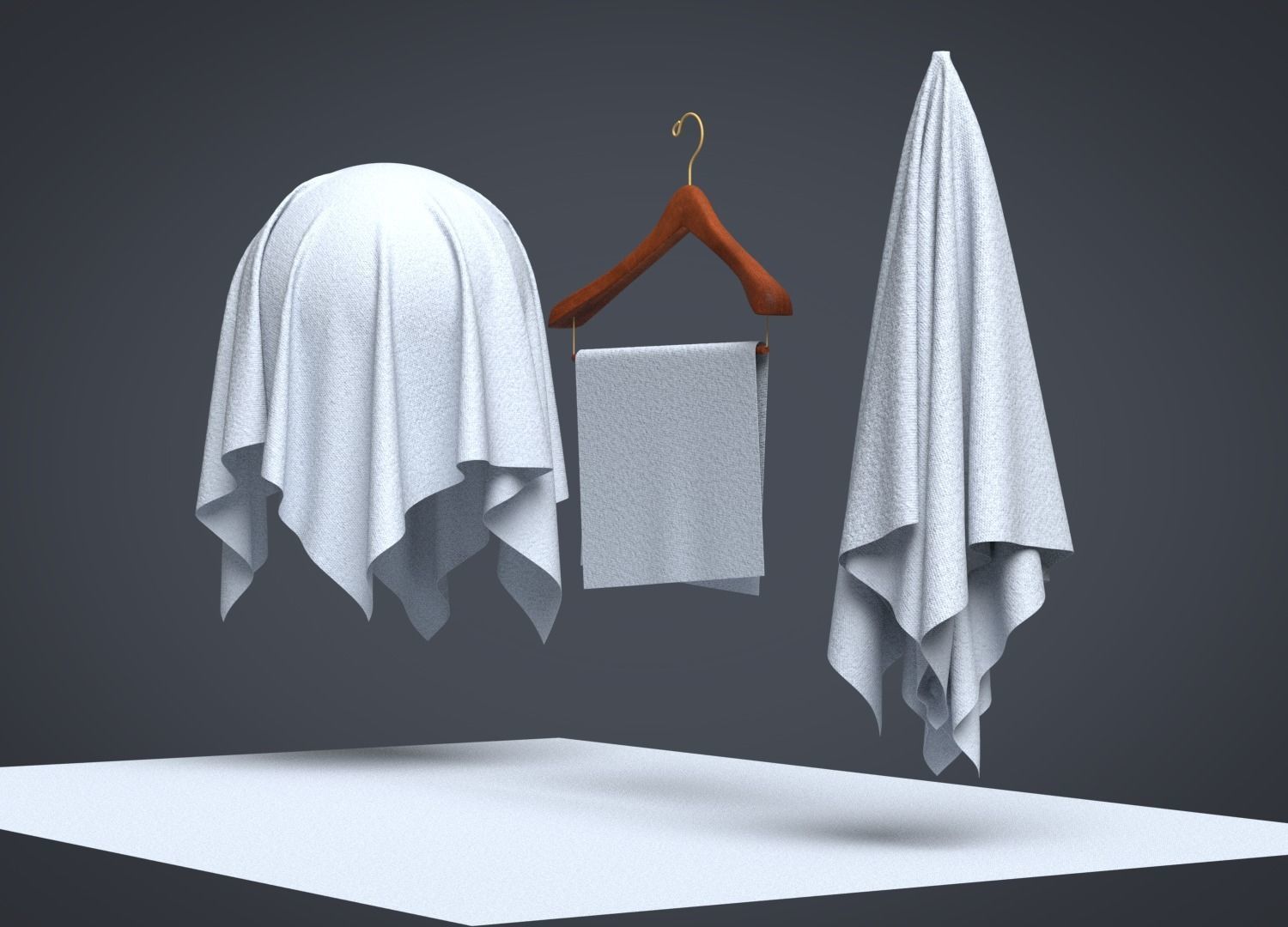 Knit Cotton Rayon Jersey Fabric 3D model_7