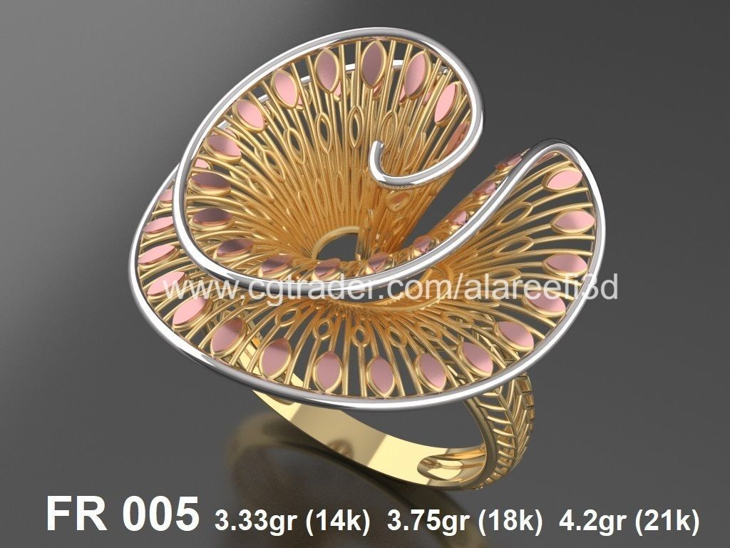 The Offer002  8Ultra vision Rings very modern for the first time 3D print model_2
