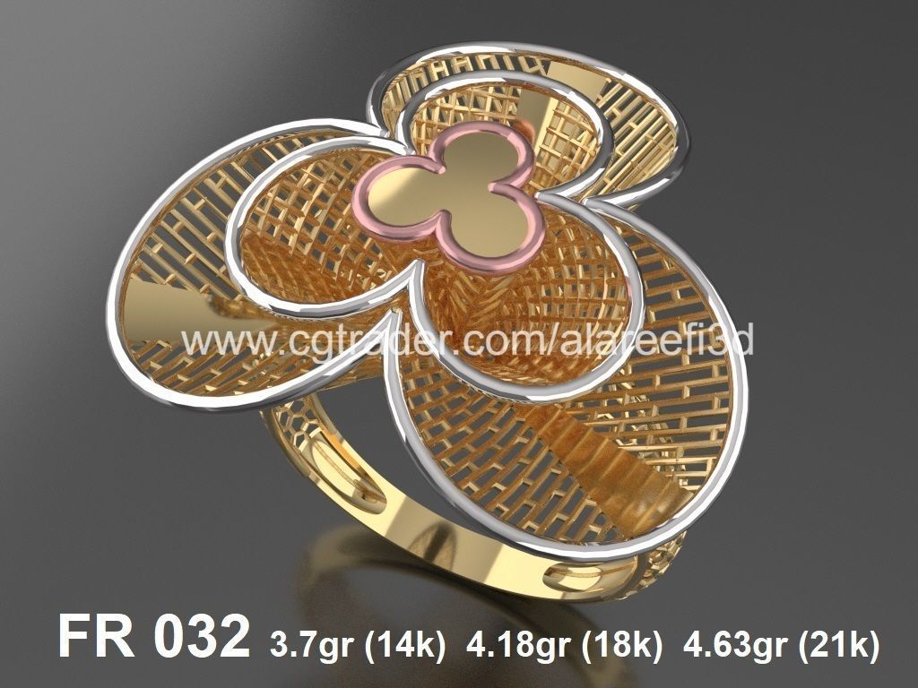 The Offer002  8Ultra vision Rings very modern for the first time 3D print model_8