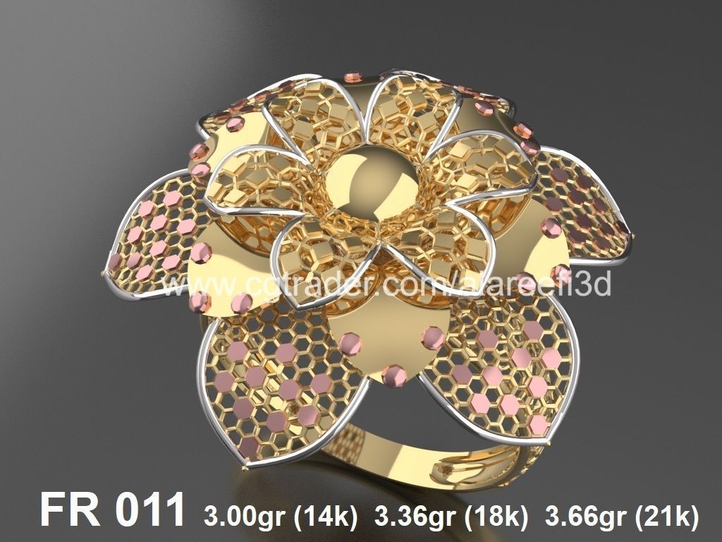 The Offer002  8Ultra vision Rings very modern for the first time 3D print model_4