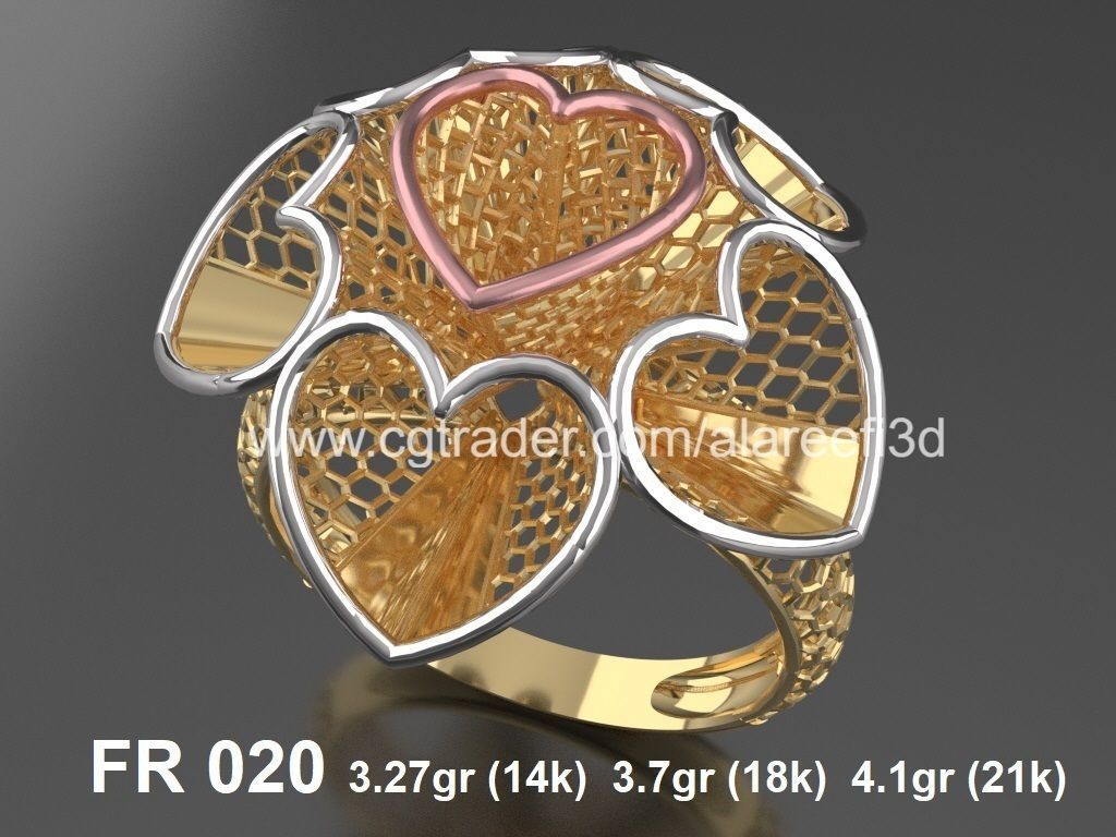 The Offer002  8Ultra vision Rings very modern for the first time 3D print model_7