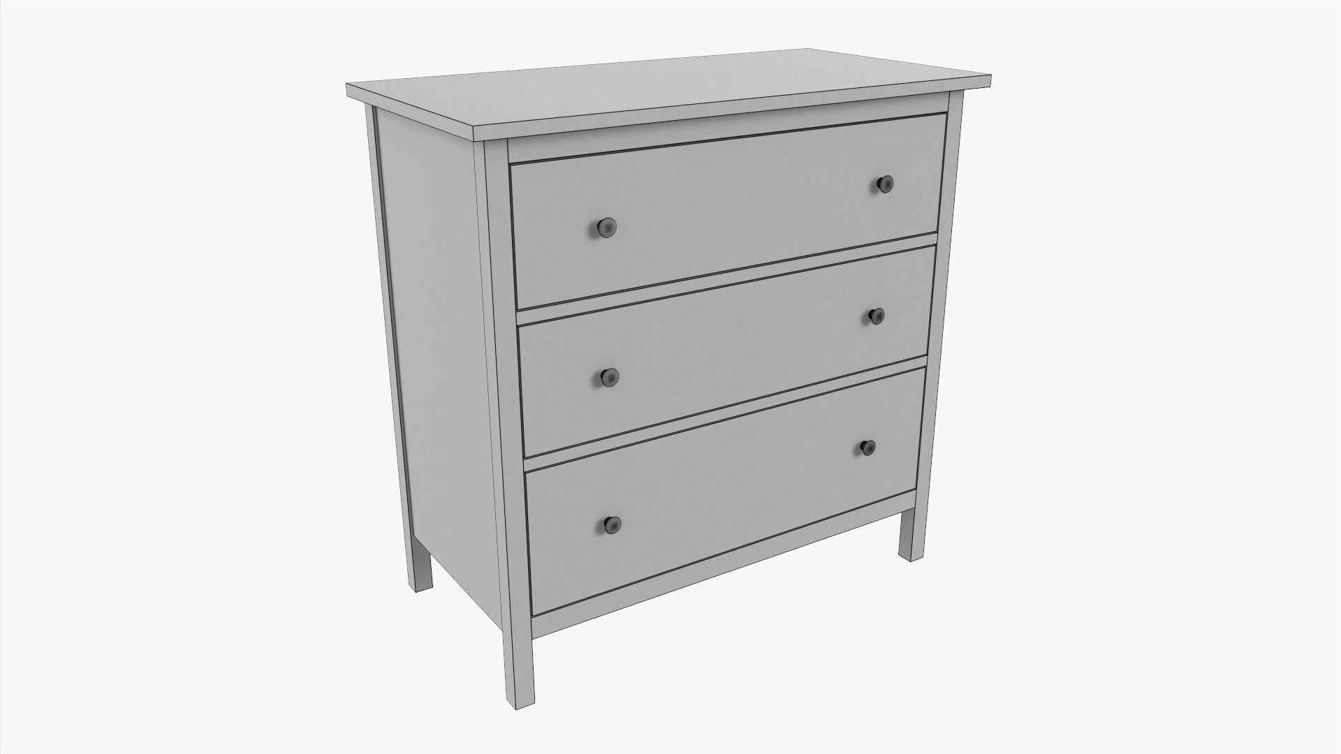 Chest of drawers 05 3D model_5