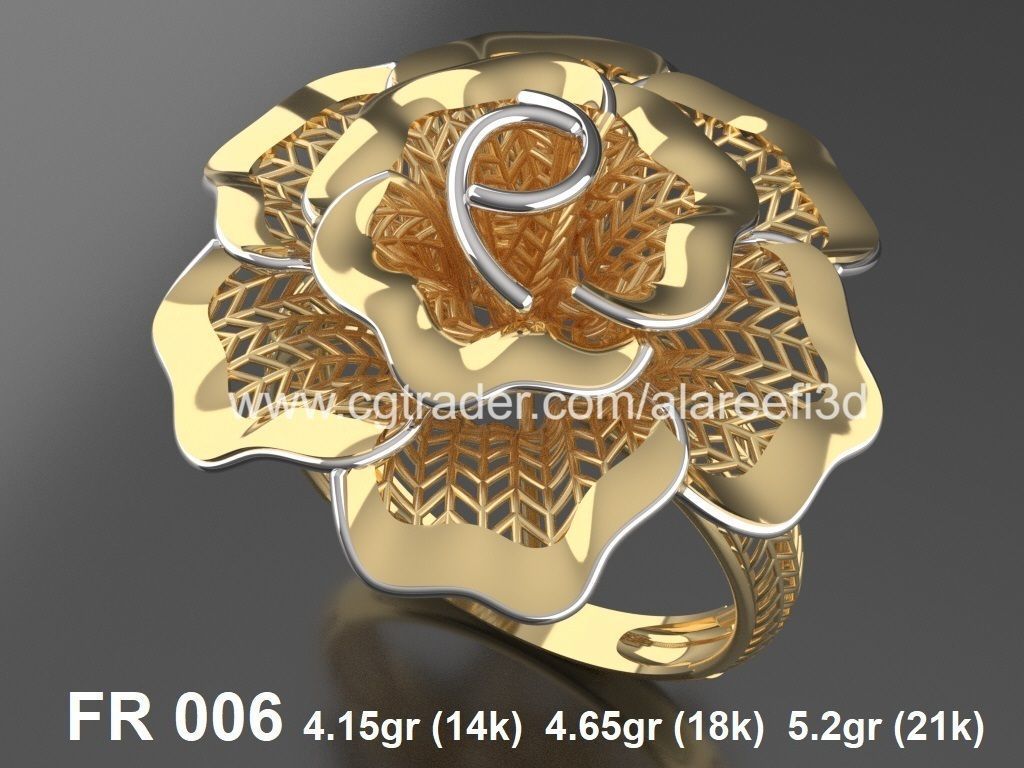 The Offer003  8Ultra vision Rings very modern for the first time 3D print model_2