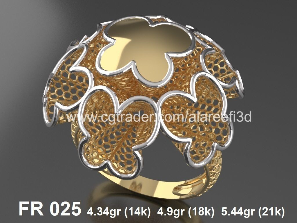 The Offer003  8Ultra vision Rings very modern for the first time 3D print model_7
