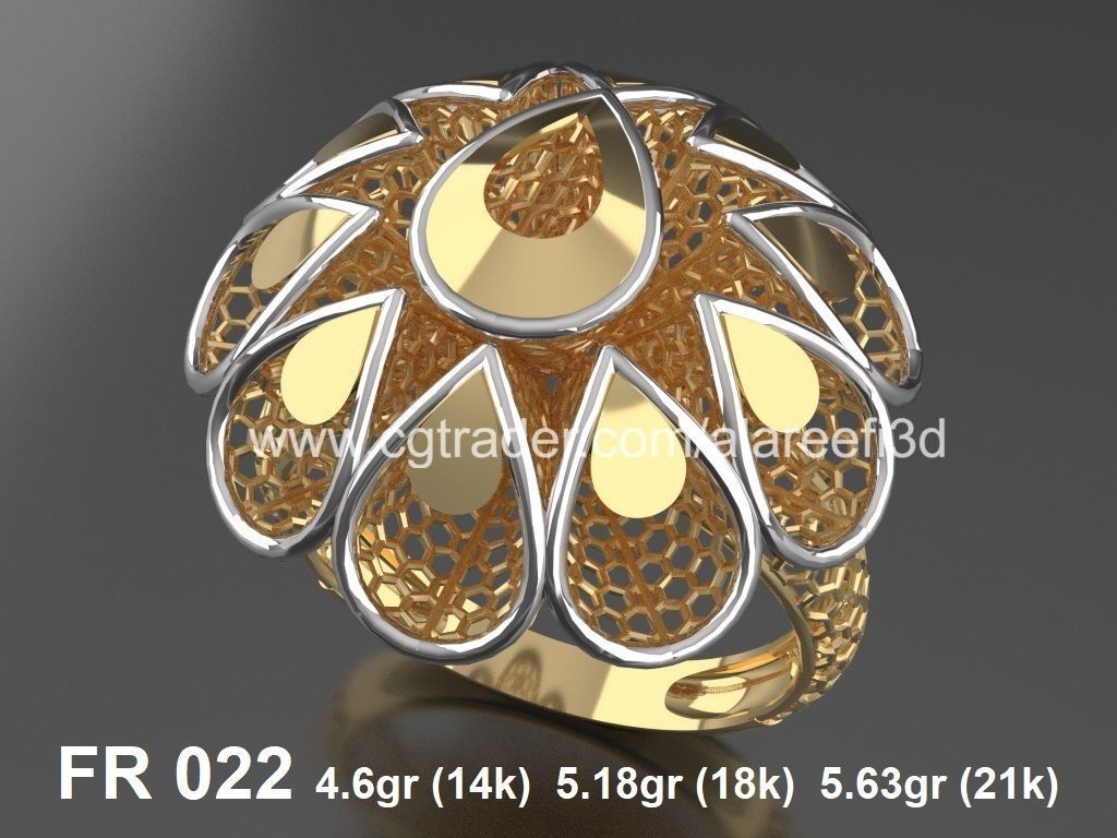 The Offer003  8Ultra vision Rings very modern for the first time 3D print model_6