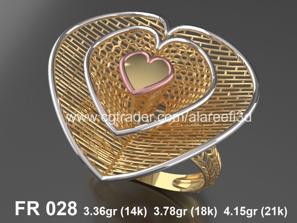 The Offer004  8Ultra vision Rings very modern for the first time 3D print model_8