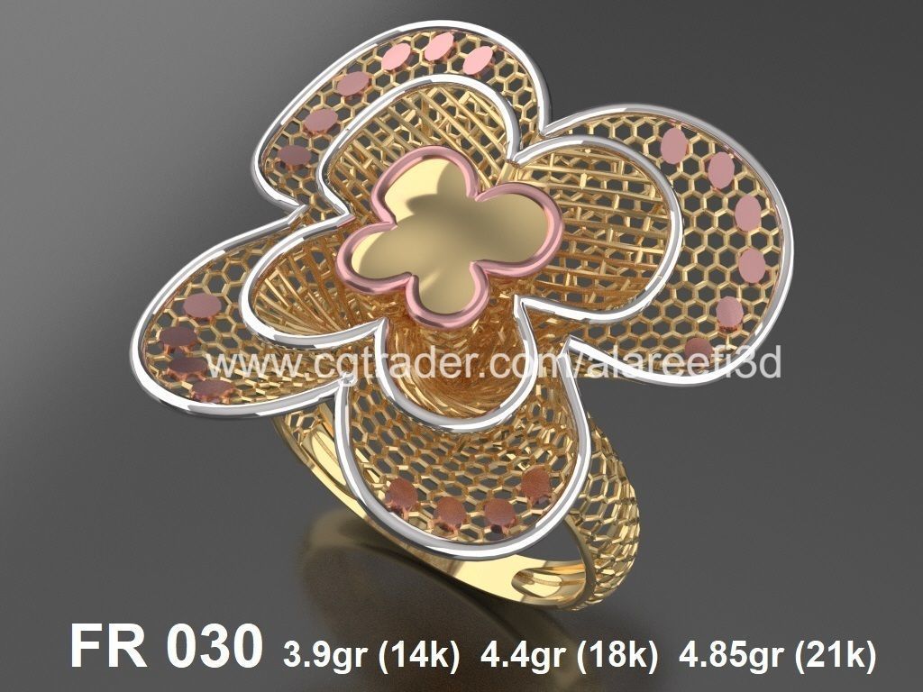 The Offer004  8Ultra vision Rings very modern for the first time 3D print model_7