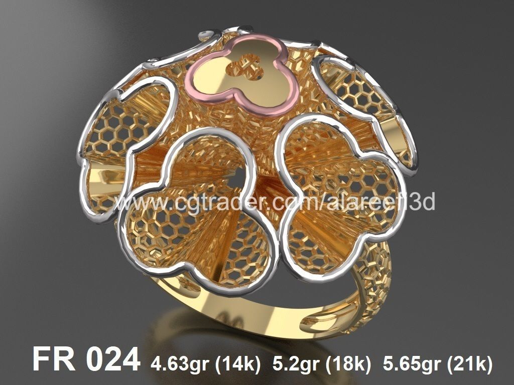 The Offer004  8Ultra vision Rings very modern for the first time 3D print model_1