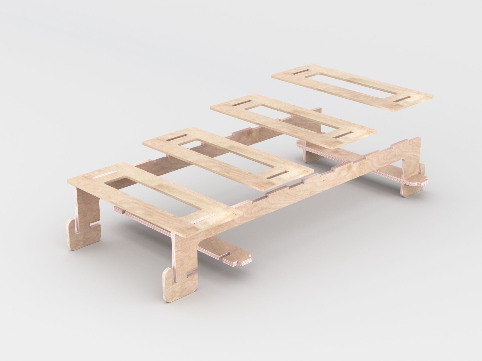 Bed for kids 3D model_1