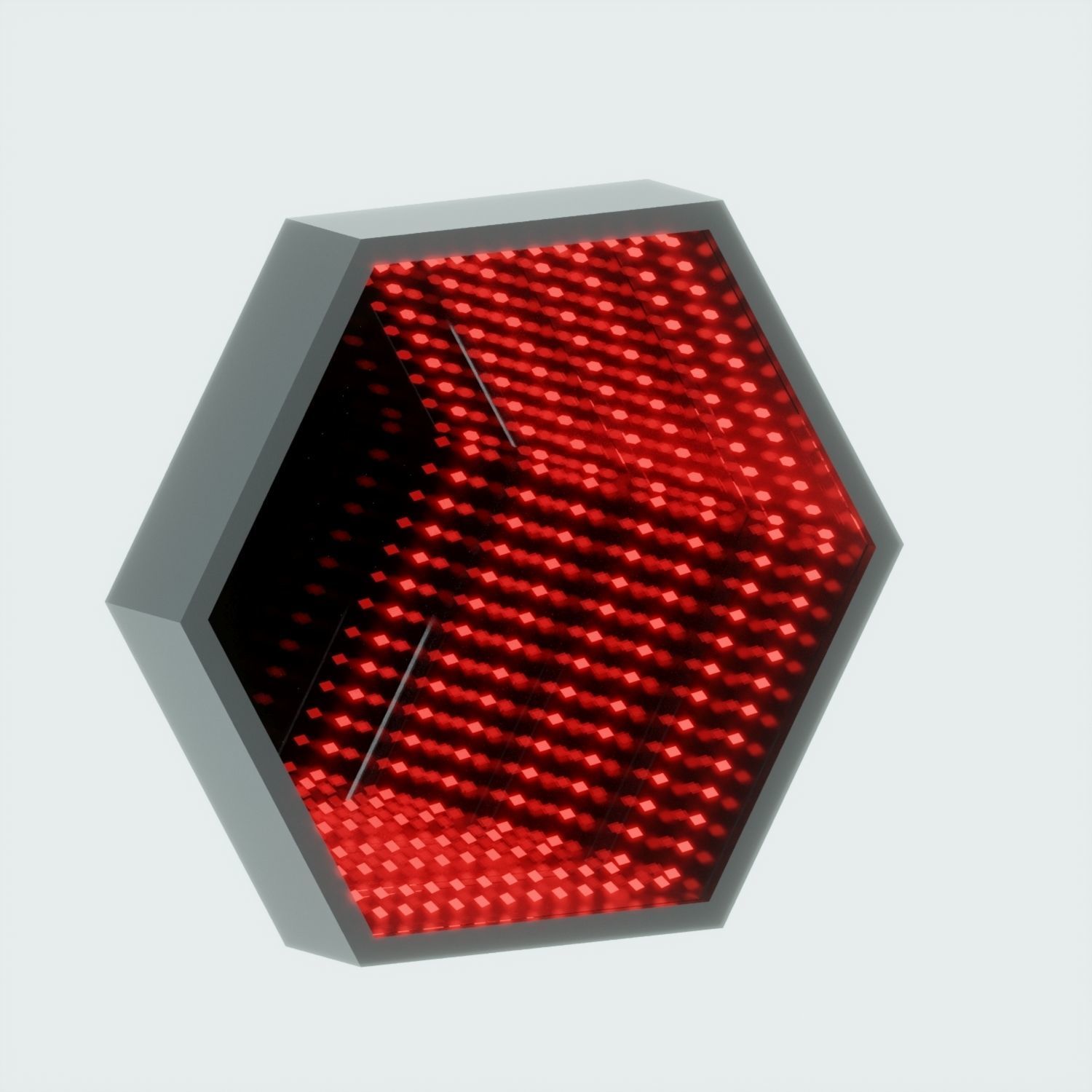 Hexagon Infinity Mirror Low-poly 3D model_2