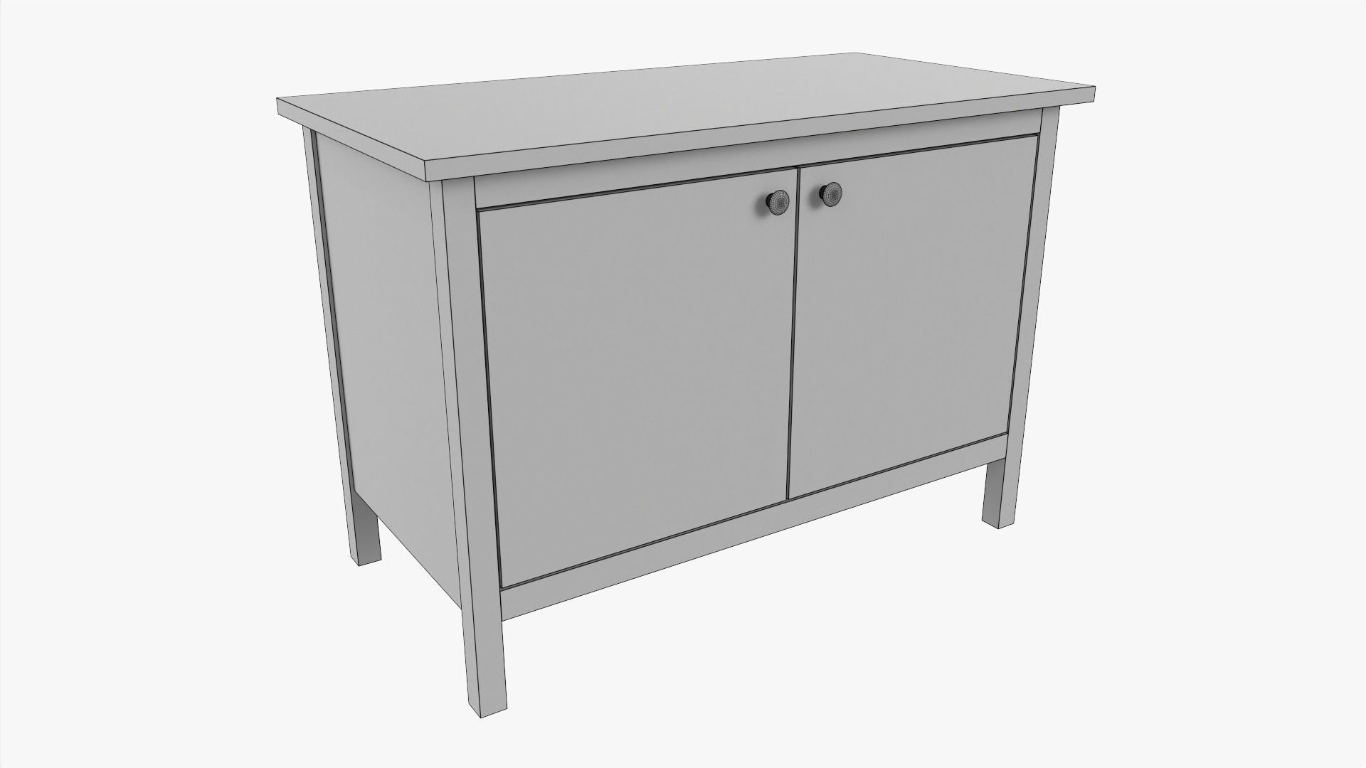 Chest of drawers 07 3D model_5