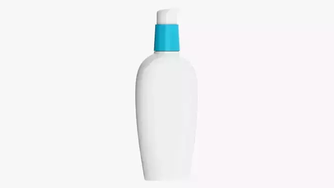 Facial lotion bottle mockup