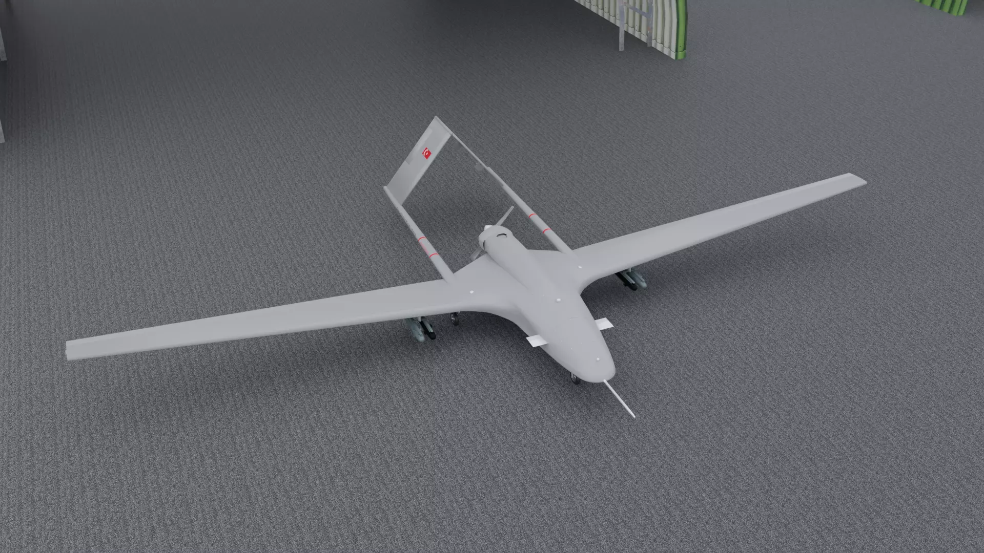 Bayraktar TB2 High detailed 3D model_0