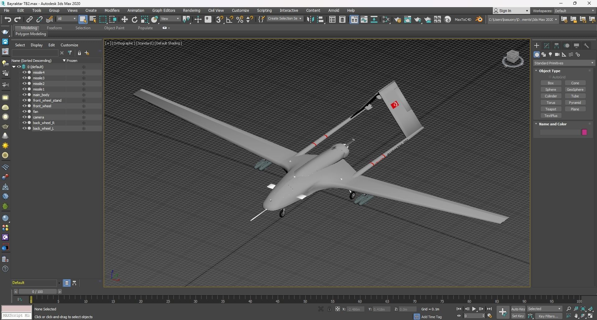 Bayraktar TB2 High detailed 3D model_17