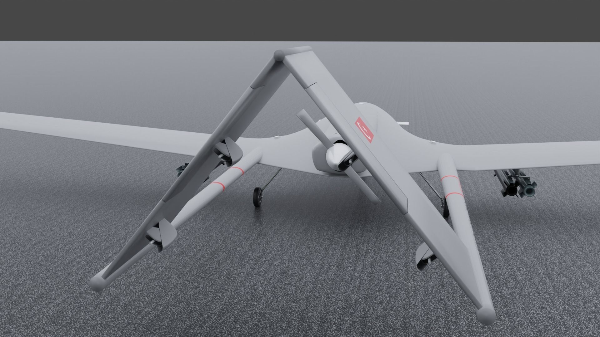 Bayraktar TB2 High detailed 3D model_9