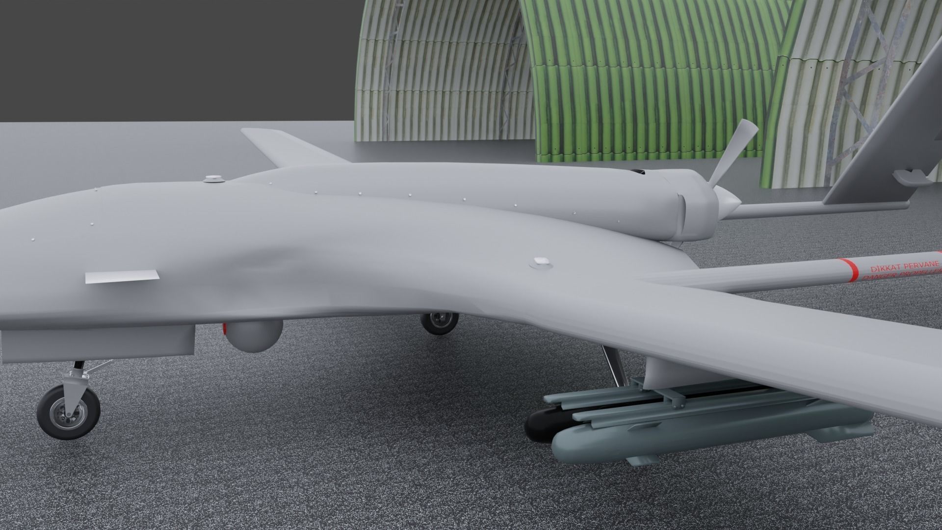 Bayraktar TB2 High detailed 3D model_3