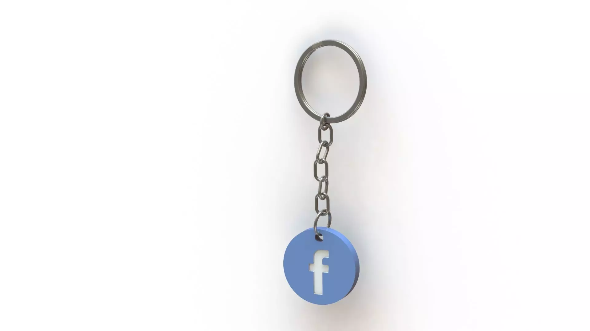 Facebook Keychain 3D print model