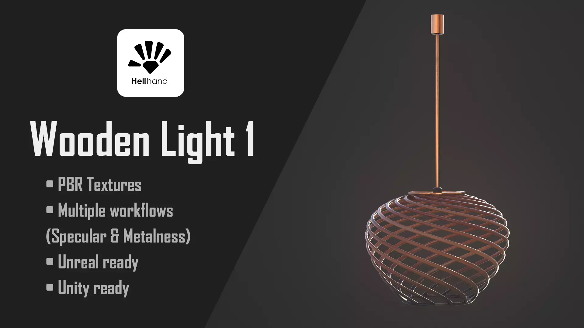 Wooden Light 1 3D model_0