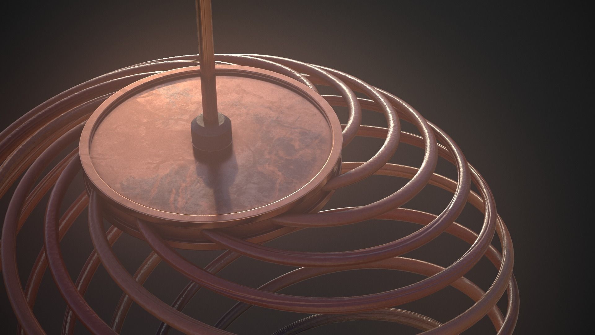 Wooden Light 1 3D model_4