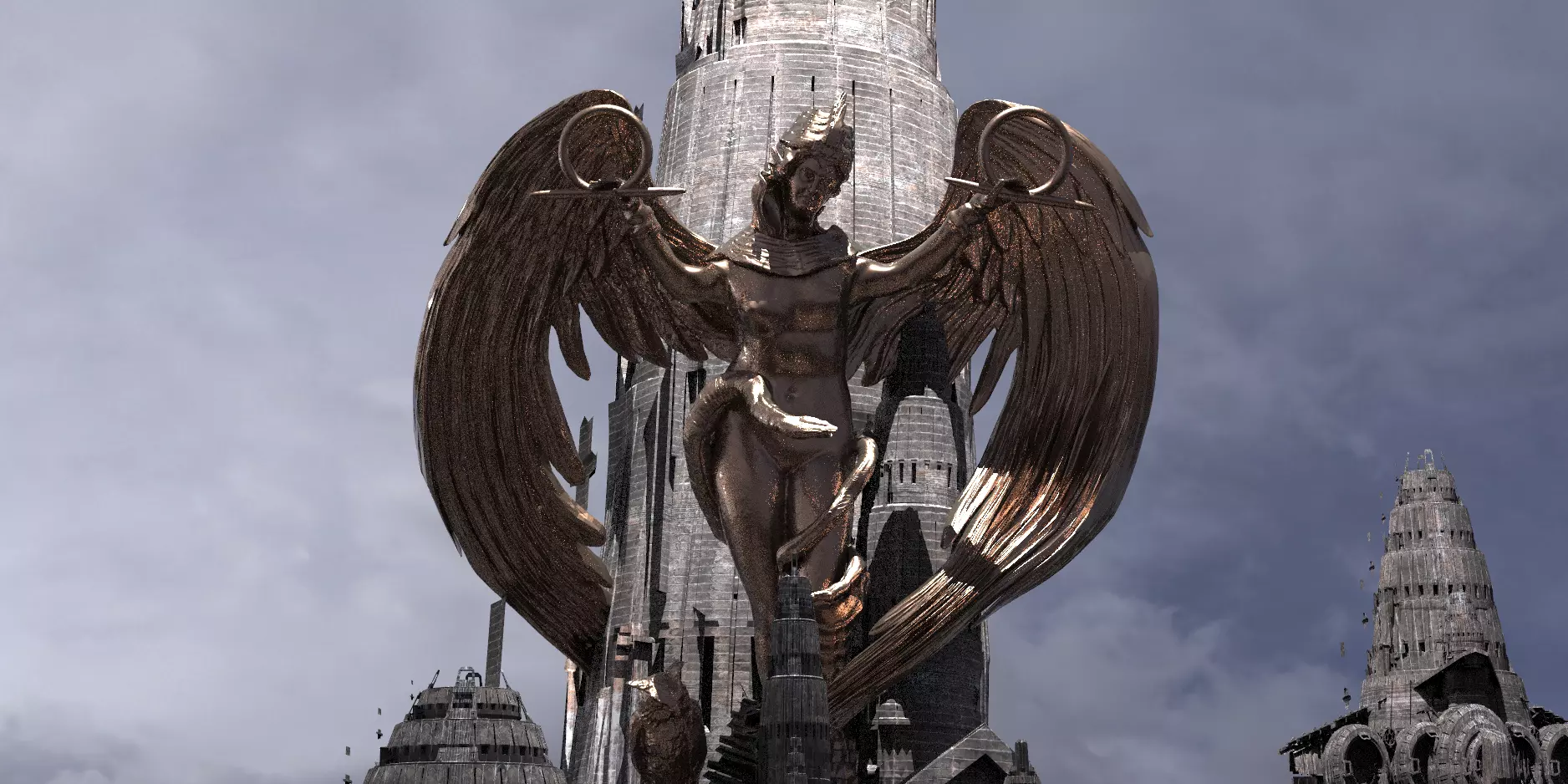 Lilith Towers 3D model_0