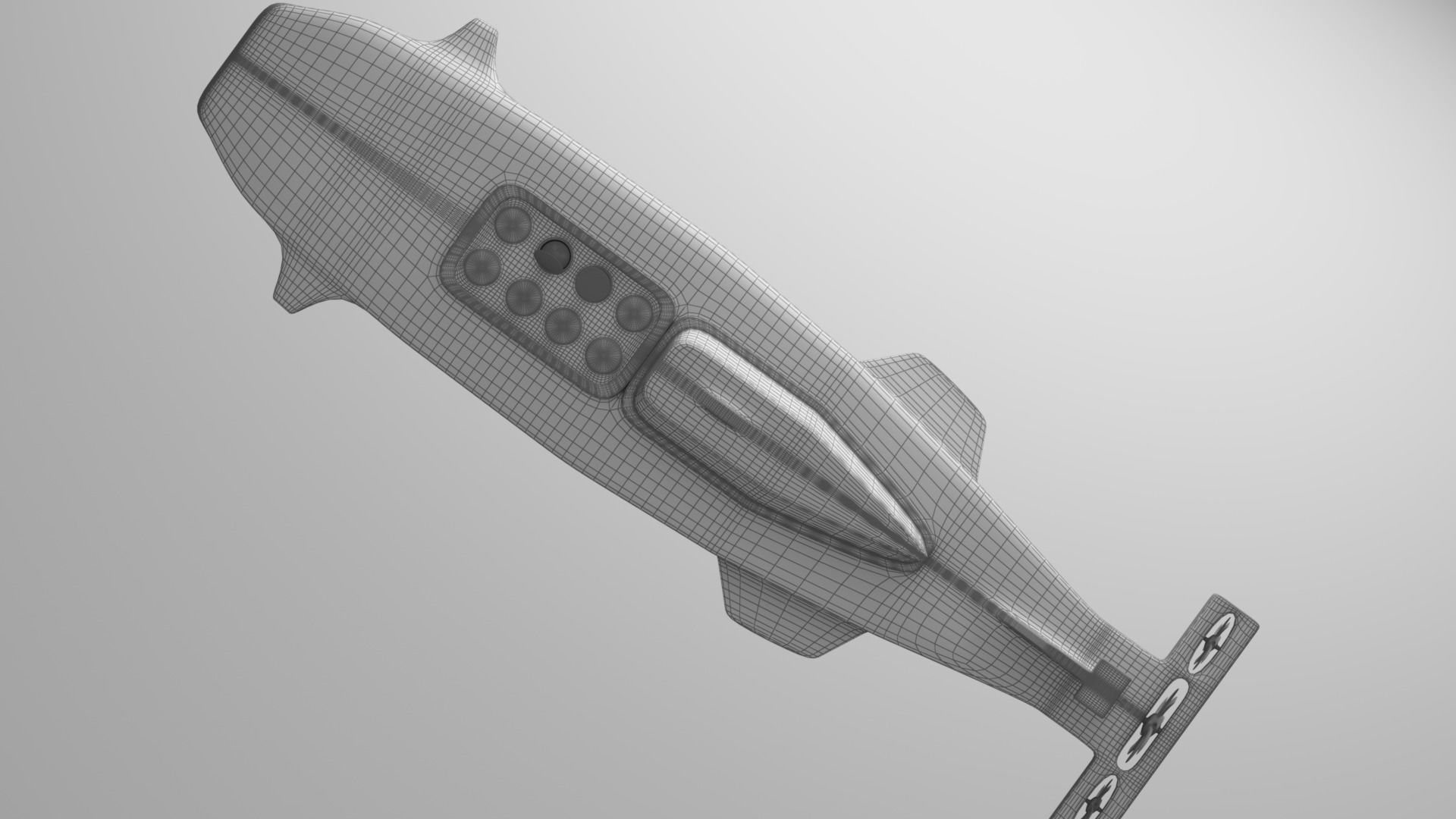 Submarine 3D Model with propellers 3D model_7