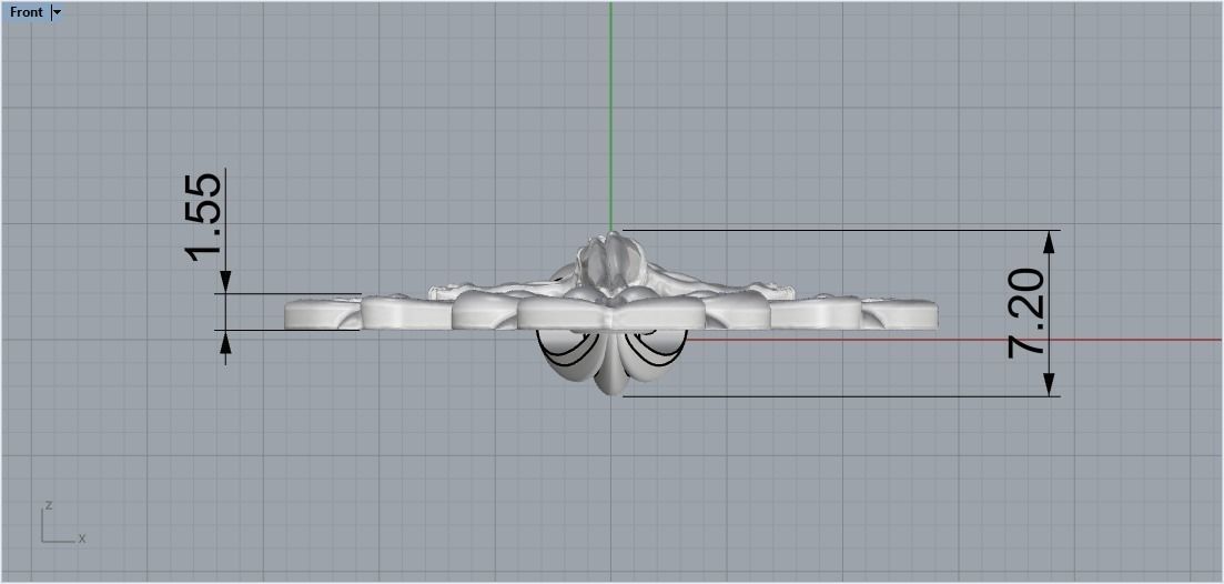 cross1 gold crucifix pendant 3D print model_6