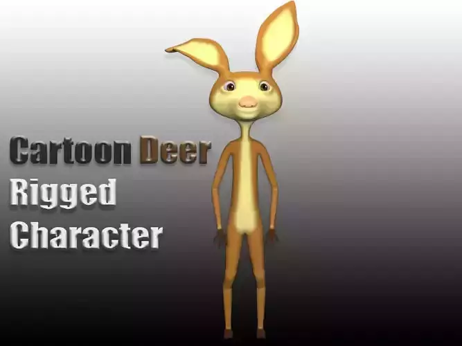 Cartoon deer 3D model