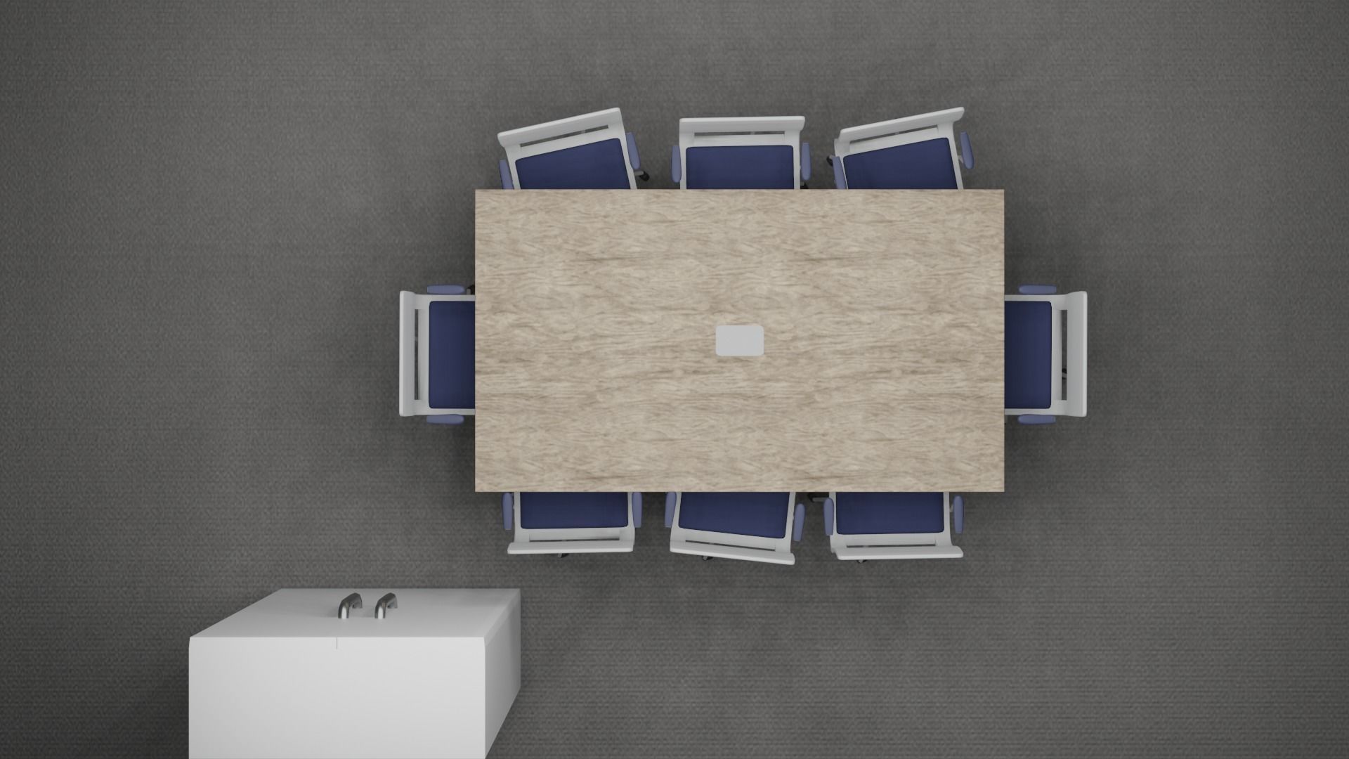 MODERN OFFICE FURNITURE 3D MODEL LOW-POLY AND PBR Low-poly 3D model_18