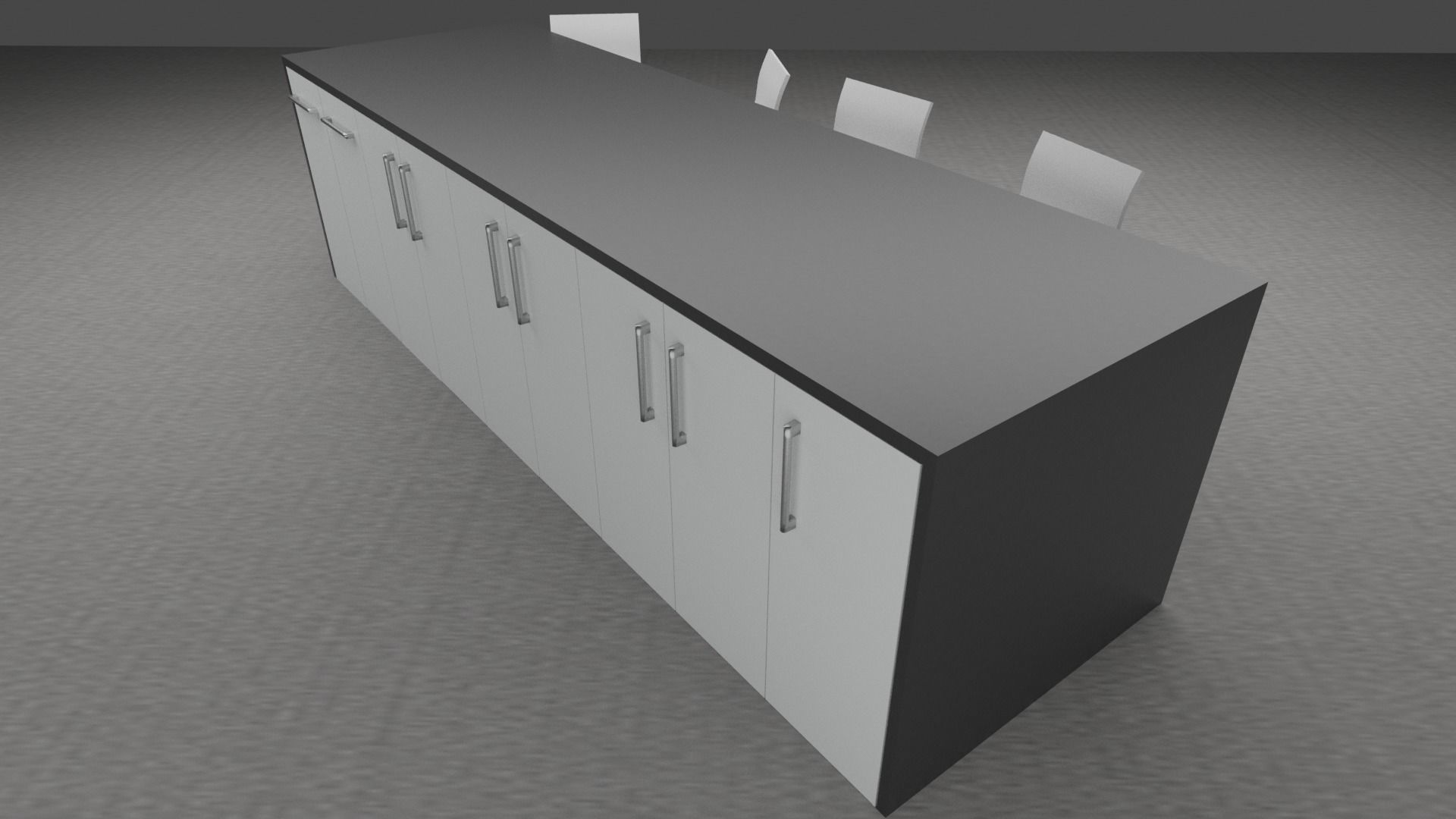 MODERN OFFICE FURNITURE 3D MODEL LOW-POLY AND PBR Low-poly 3D model_43