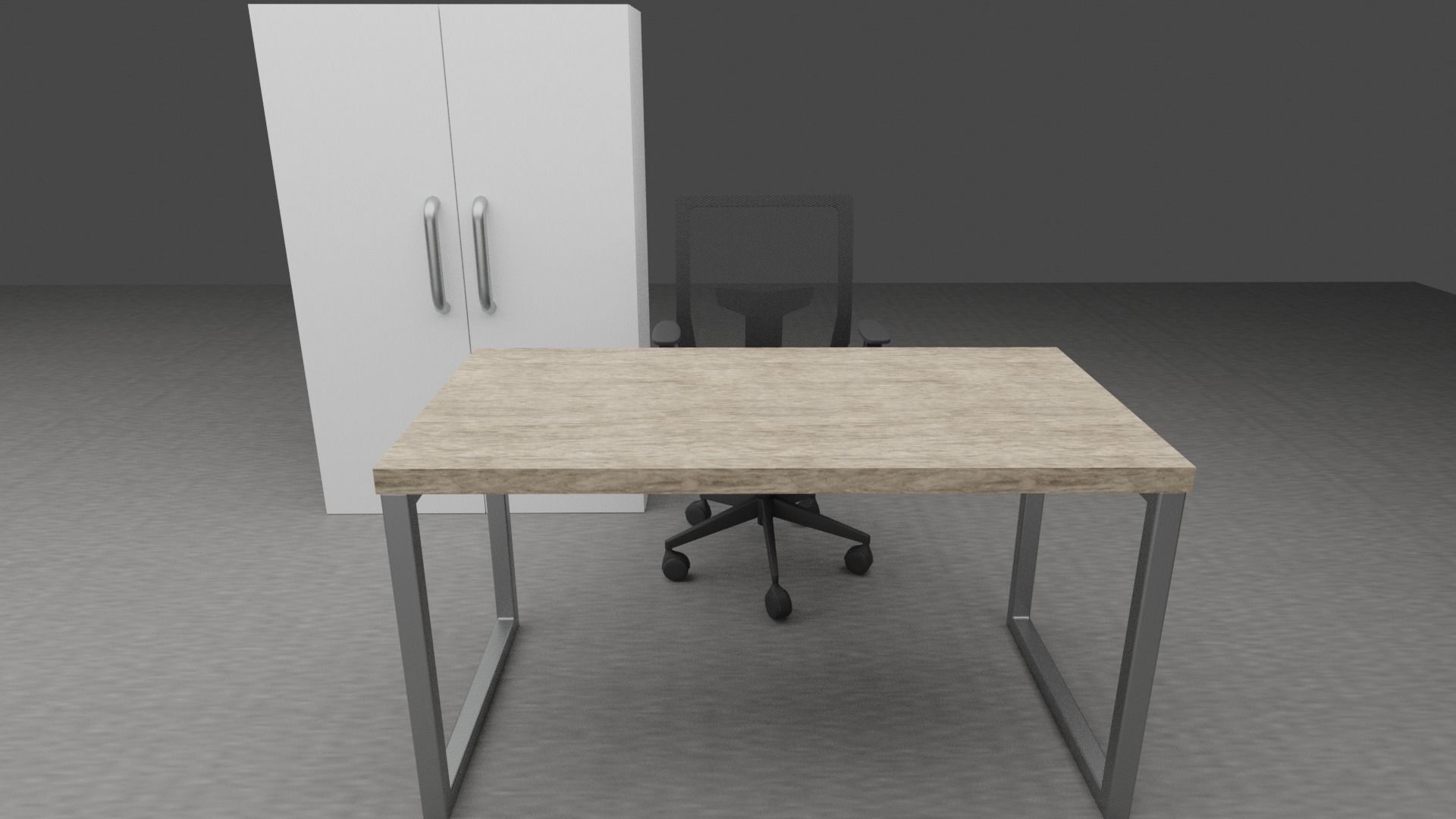 MODERN OFFICE FURNITURE 3D MODEL LOW-POLY AND PBR Low-poly 3D model_40