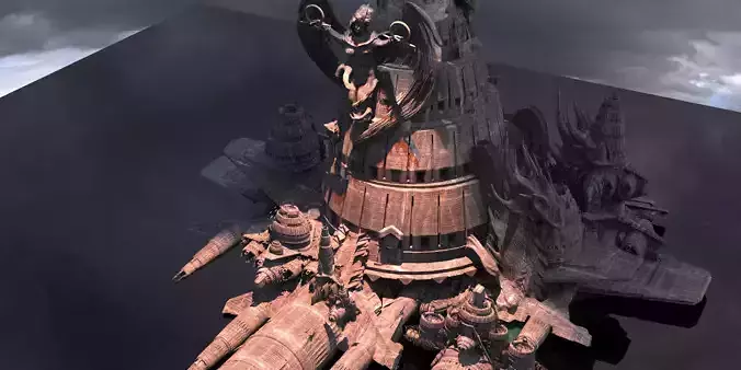 Dark Gods Lilith Full Temple Ships kit bash 2