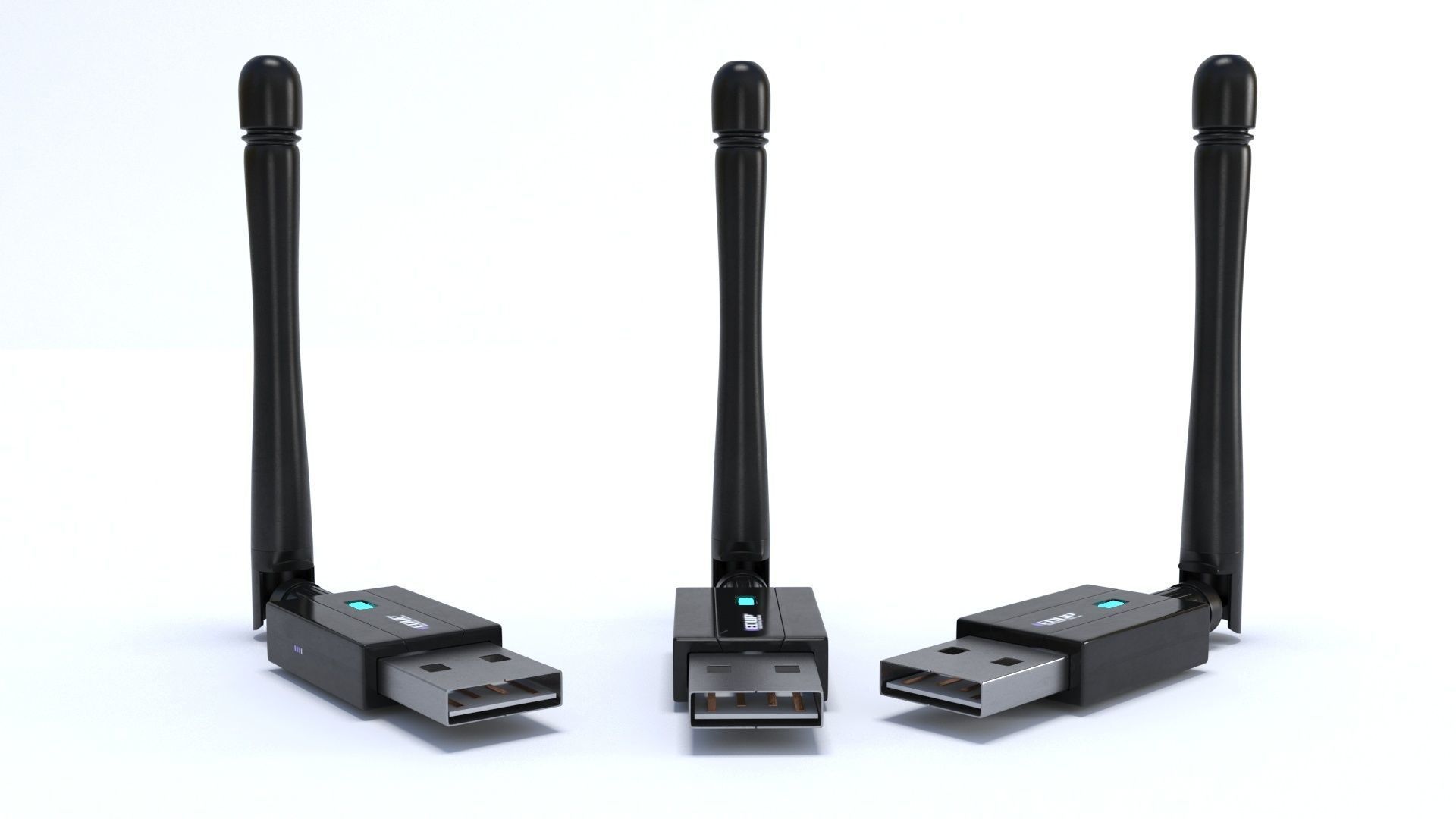 wireless usb wifi adapter dual device 3D 3D model_7