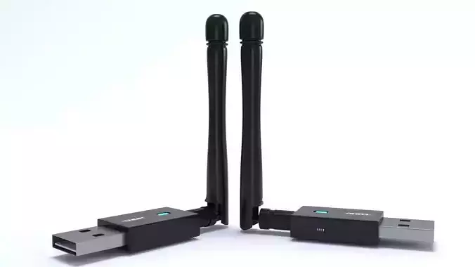 wireless usb wifi adapter dual device 3D 3D model