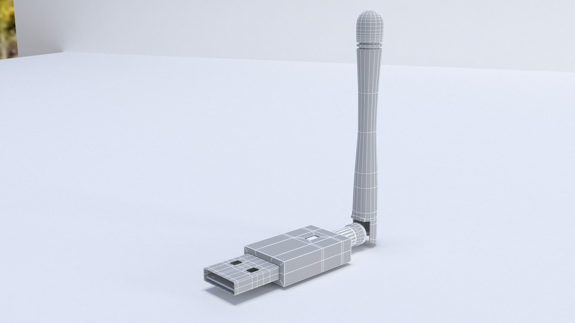 wireless usb wifi adapter dual device 3D 3D model_1