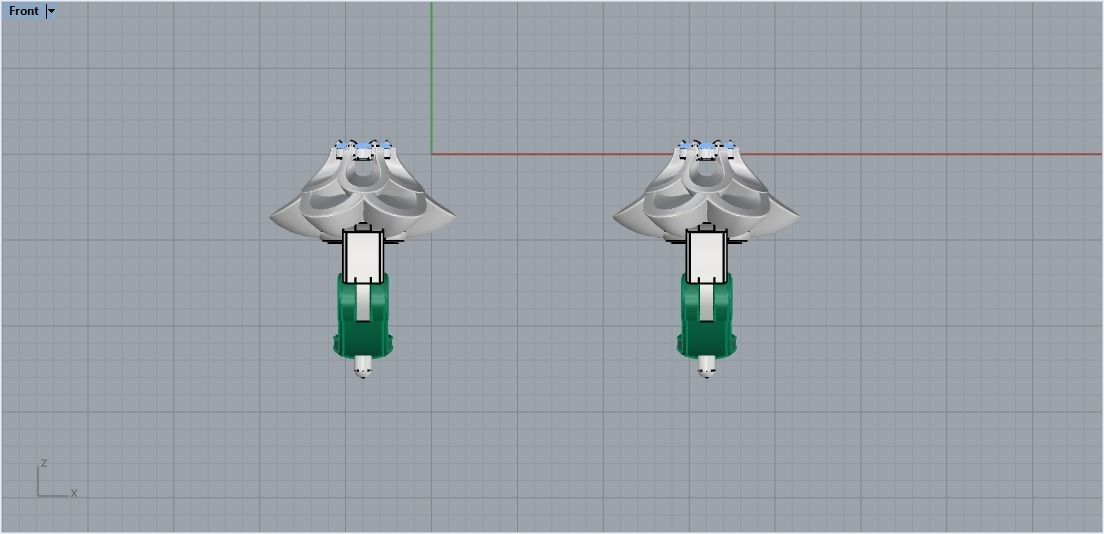 Earrings1 gold earring with diamonds 3D print model_3