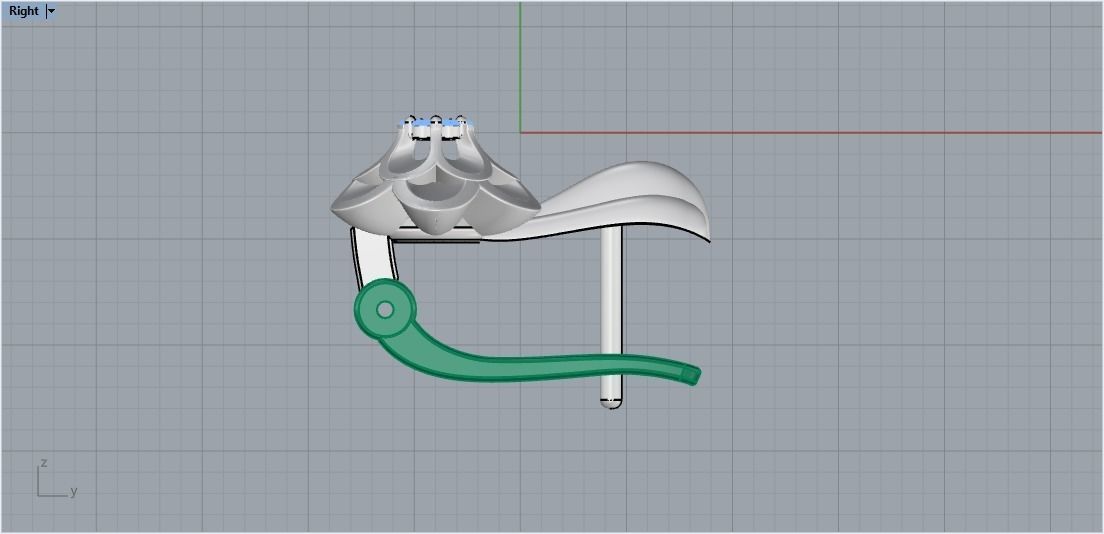 Earrings1 gold earring with diamonds 3D print model_4