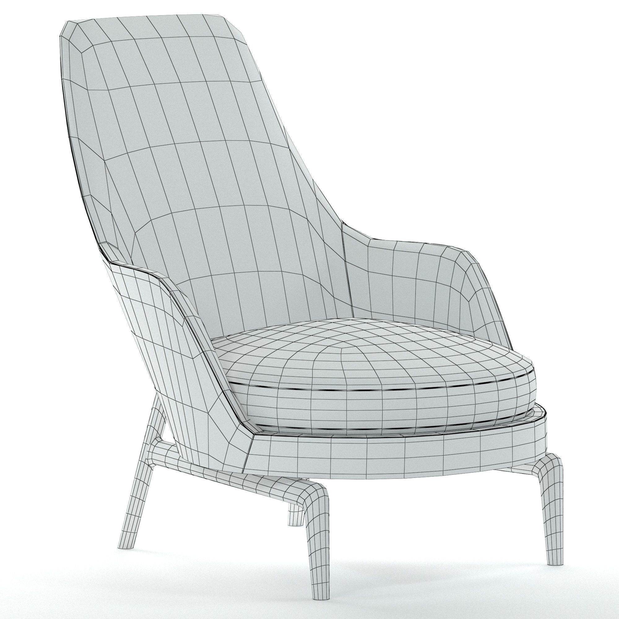 Flexform Leda 3D model_5