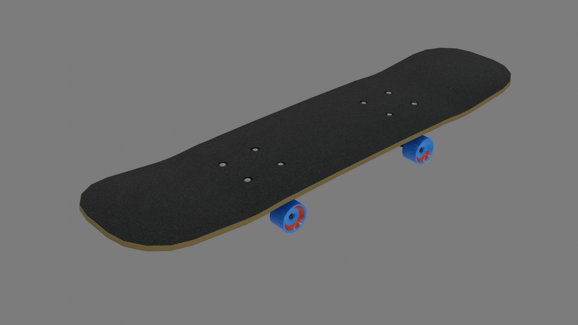 Skate Board - Low Poly - Game Ready - PBR Low-poly 3D model_2