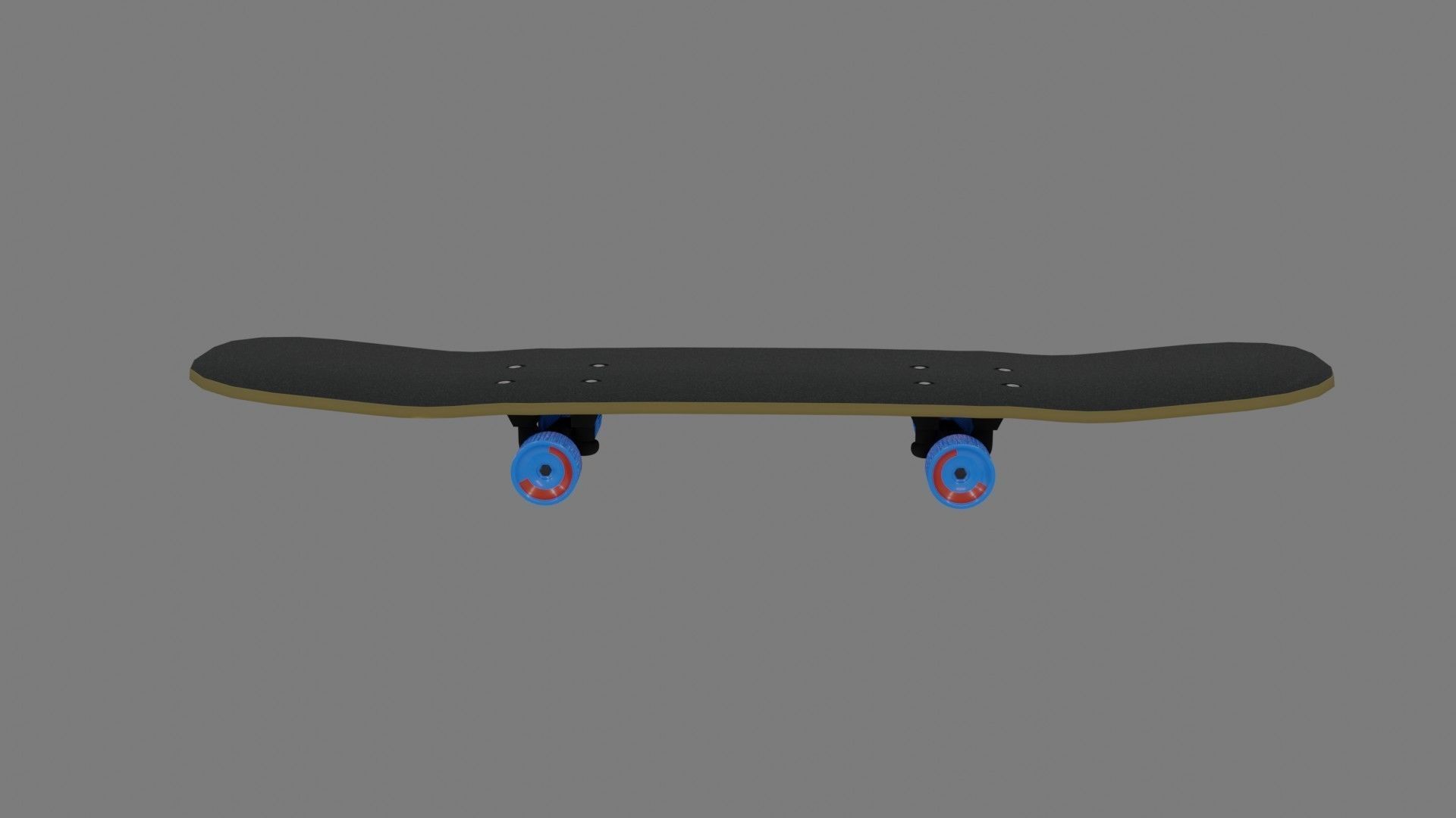 Skate Board - Low Poly - Game Ready - PBR Low-poly 3D model_4
