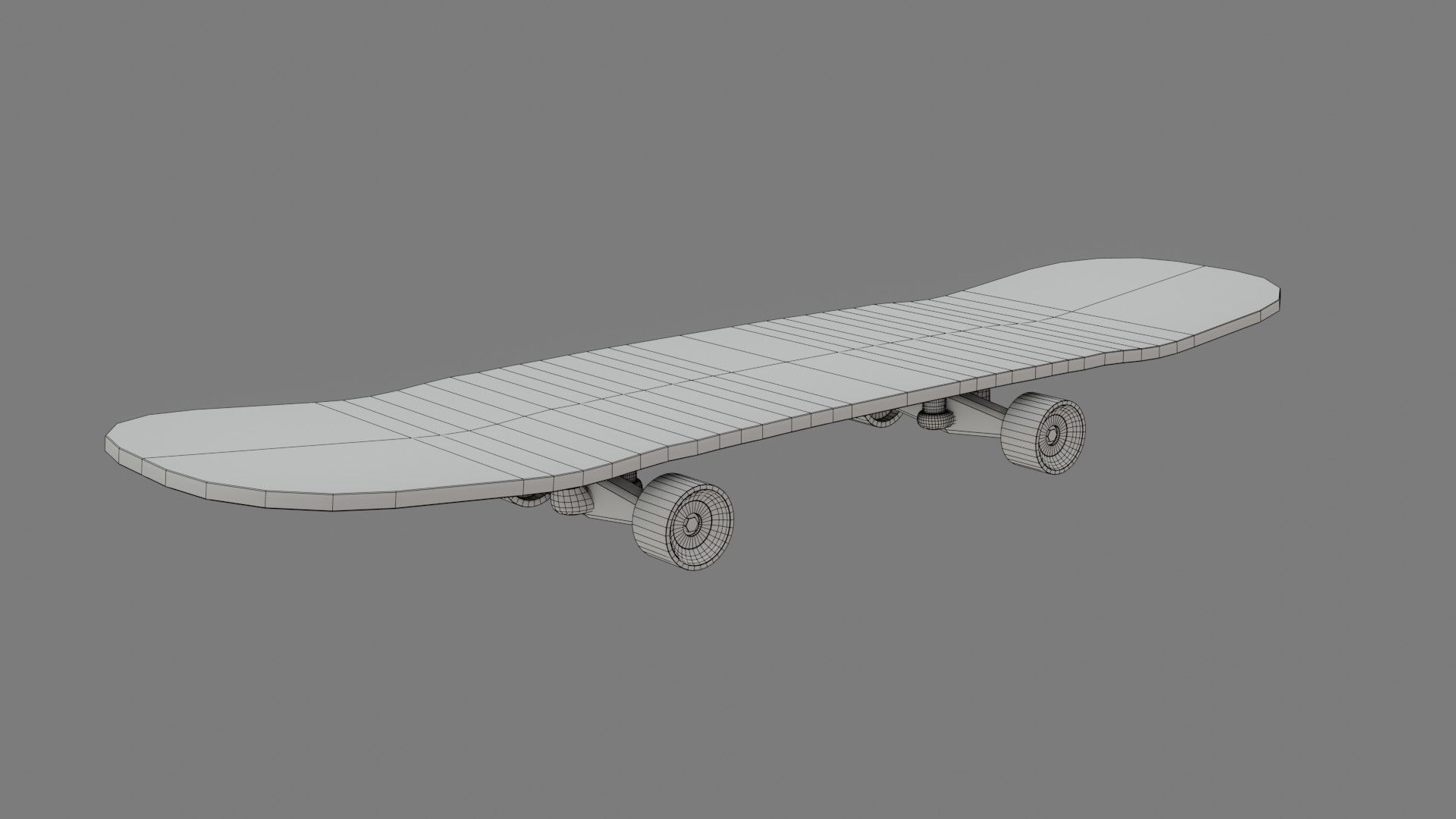 Skate Board - Low Poly - Game Ready - PBR Low-poly 3D model_12