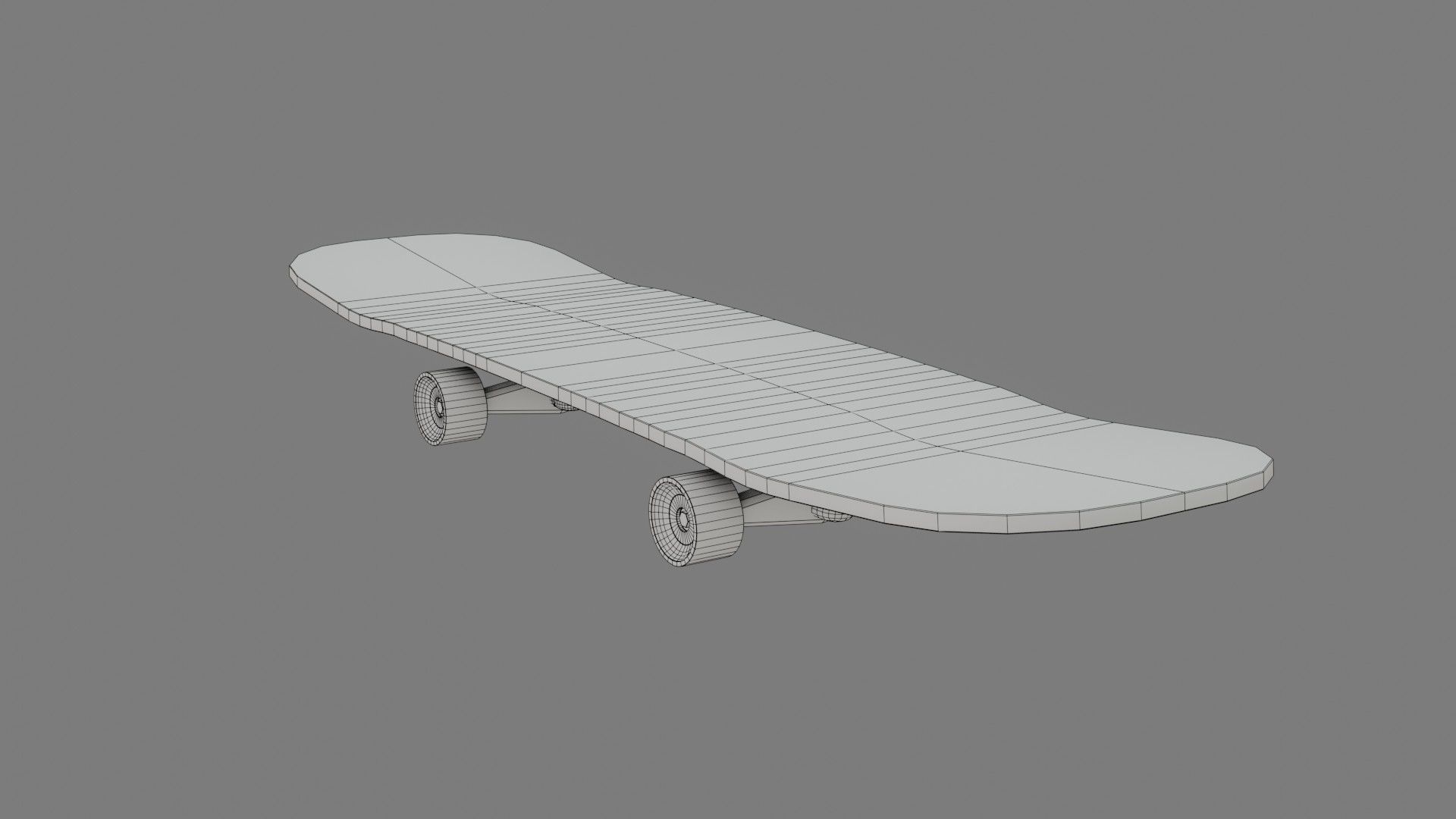 Skate Board - Low Poly - Game Ready - PBR Low-poly 3D model_11