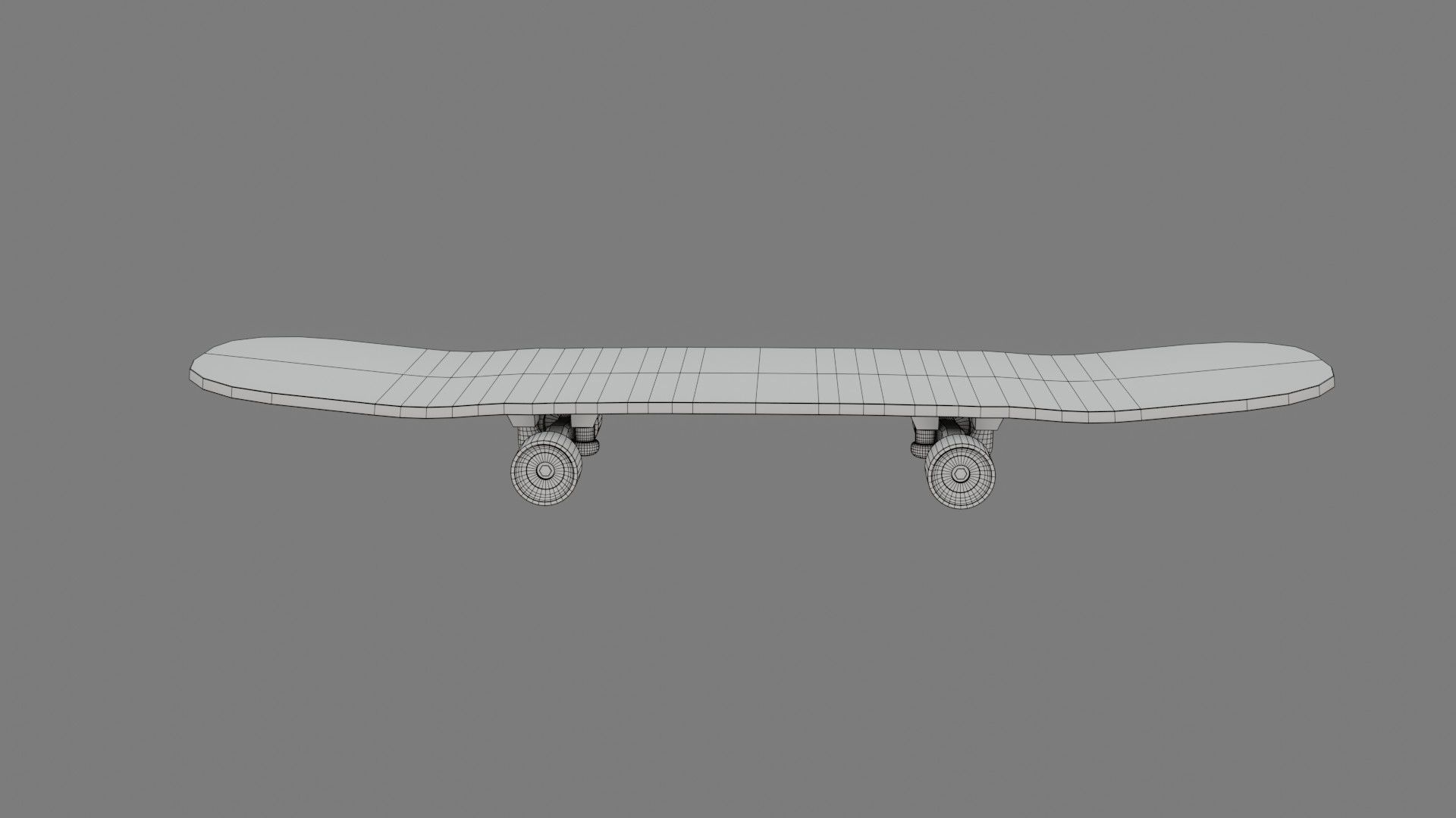 Skate Board - Low Poly - Game Ready - PBR Low-poly 3D model_10