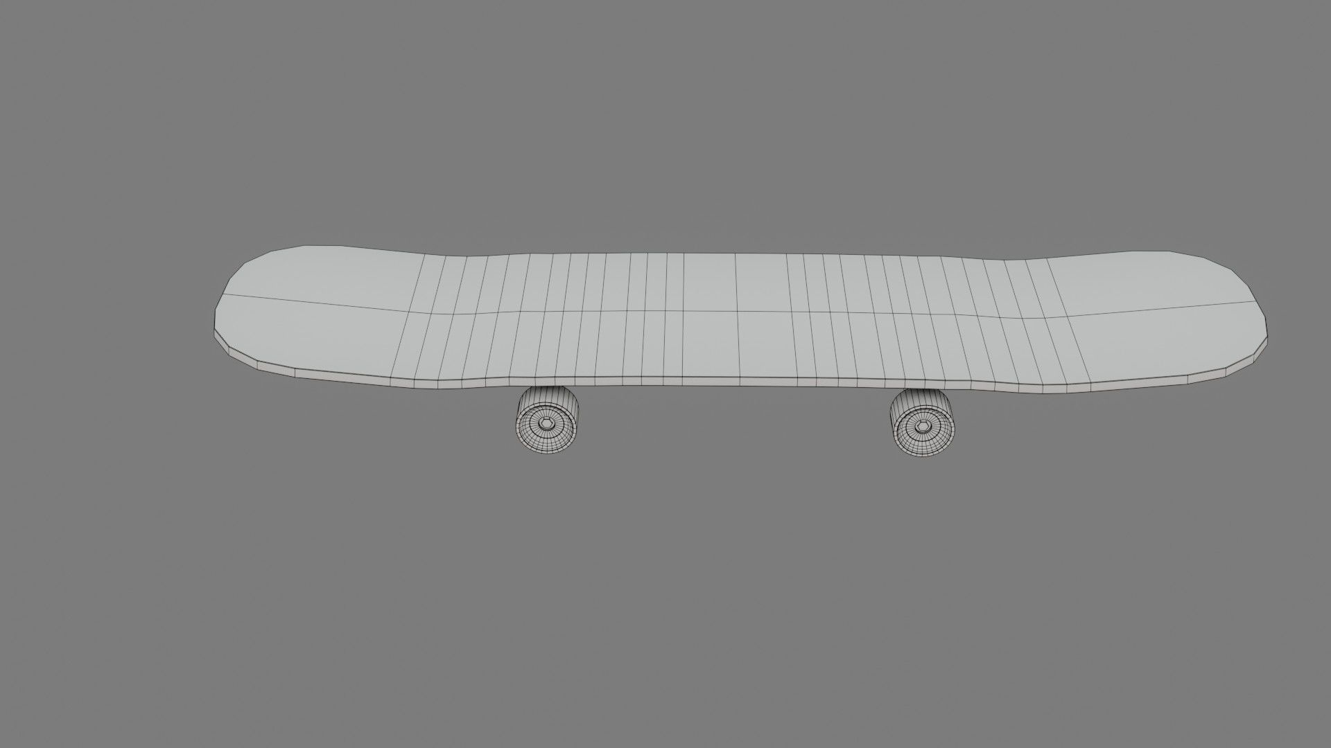 Skate Board - Low Poly - Game Ready - PBR Low-poly 3D model_9