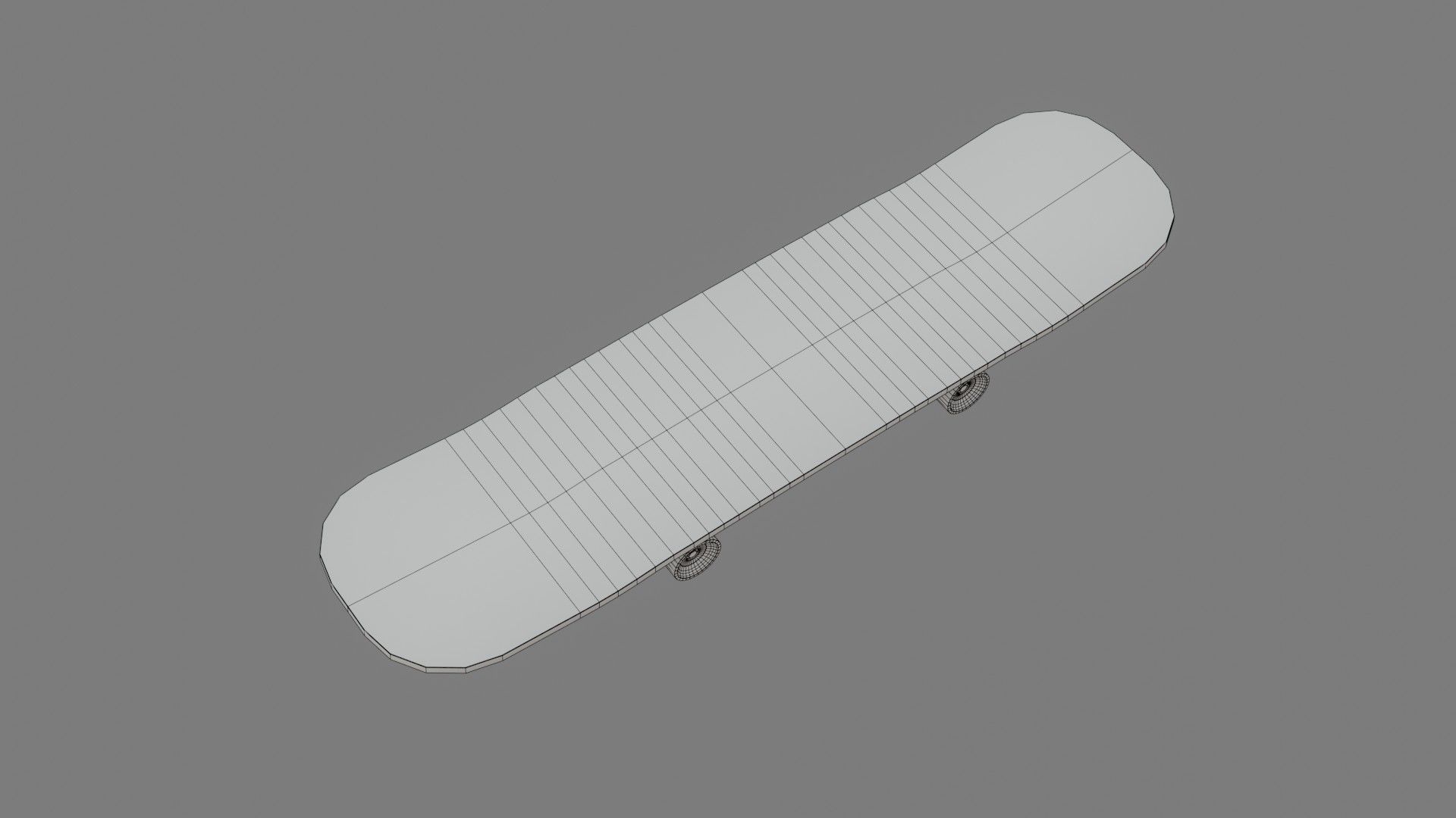 Skate Board - Low Poly - Game Ready - PBR Low-poly 3D model_13