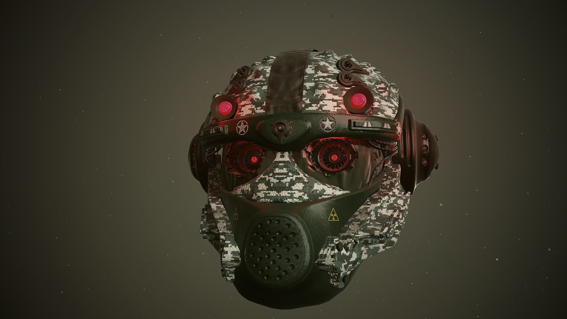 CYBERHEAD space helmet in fortnite Low-poly 3D model_10