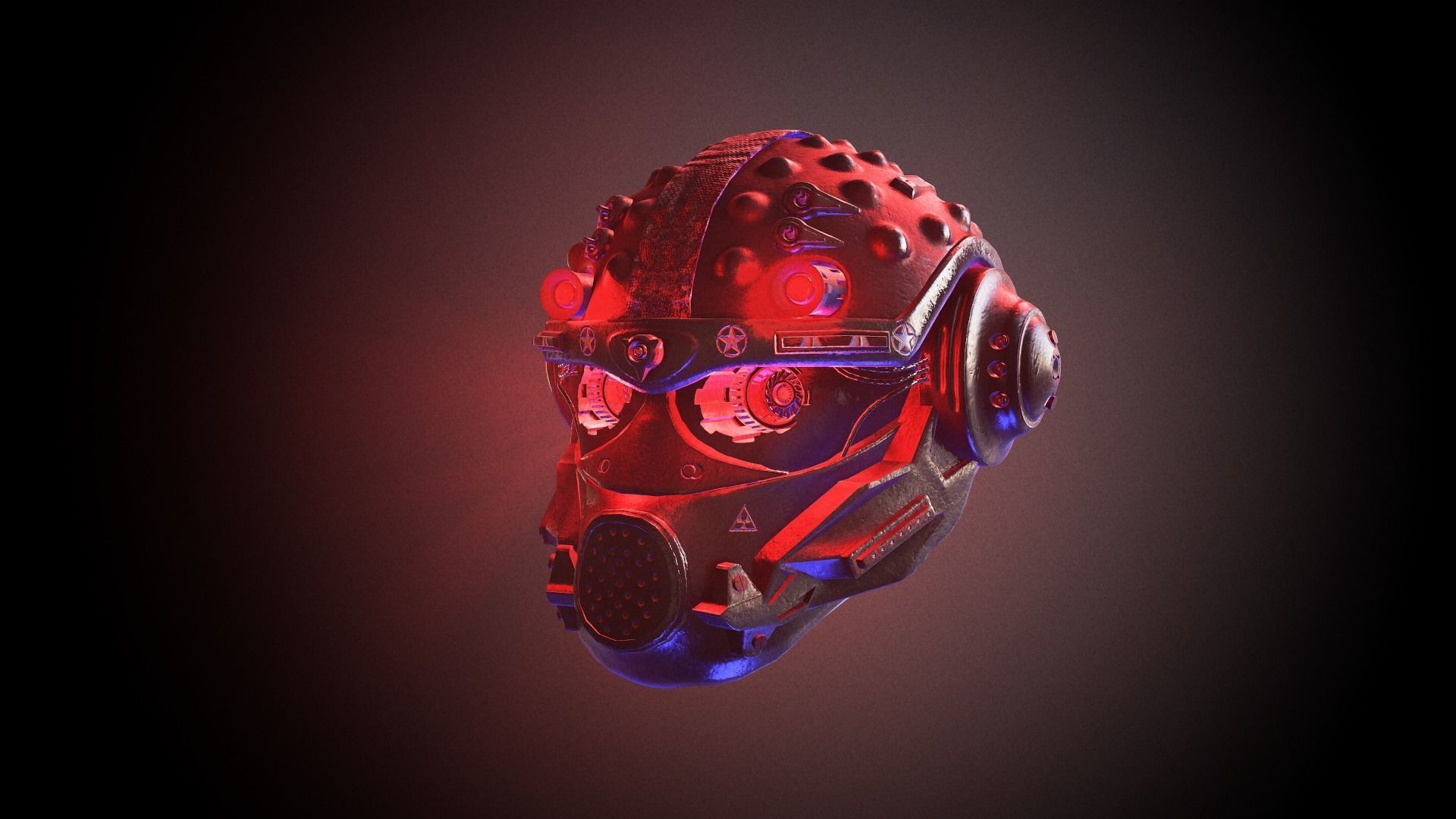 CYBERHEAD space helmet in fortnite Low-poly 3D model_12