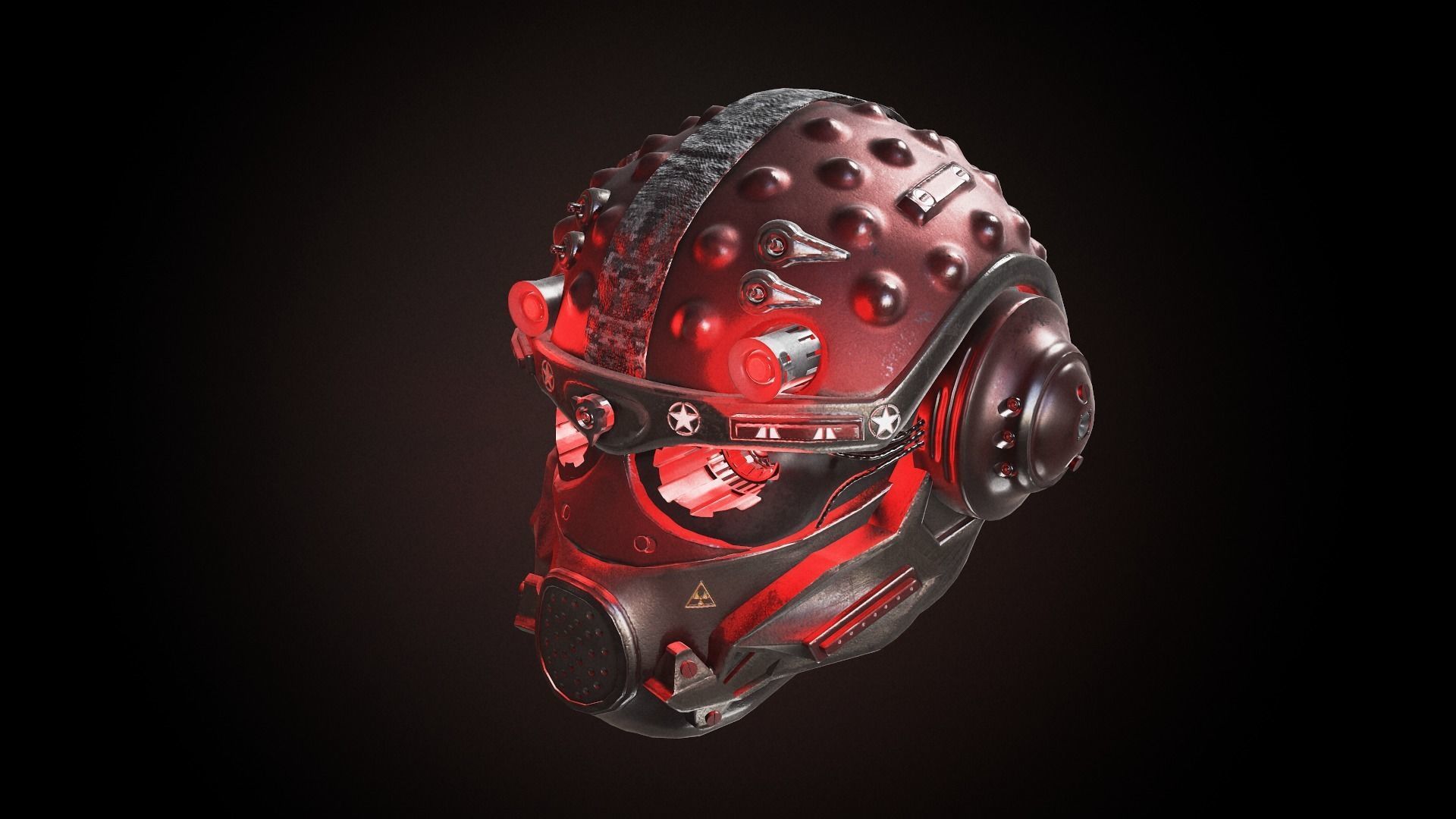 CYBERHEAD space helmet in fortnite Low-poly 3D model_16